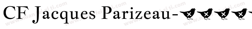 CF Jacques Parizeau字体转换